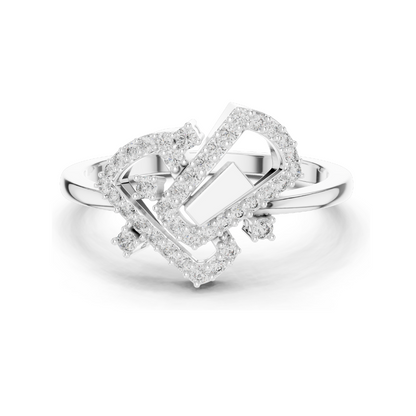Elegant Lab-Grown Diamond Ladies Ring | VVS-VS EF Clarity | 18KT, 14KT, 10KT Gold & 925 Silver | Rose, Yellow, White Gold & Moissanite Options