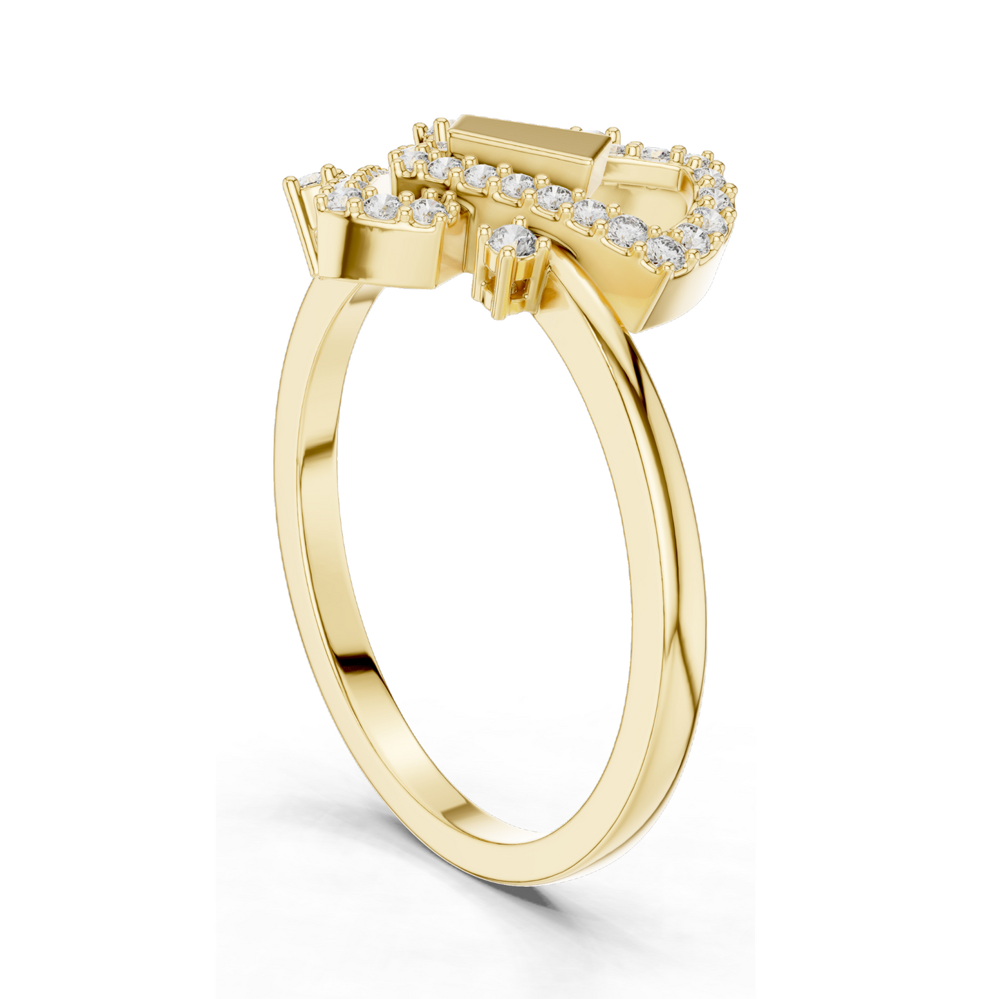 Elegant Lab-Grown Diamond Ladies Ring | VVS-VS EF Clarity | 18KT, 14KT, 10KT Gold & 925 Silver | Rose, Yellow, White Gold & Moissanite Options