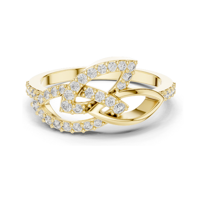 0.354 CT Lab Diamond Ladies Ring | VVS-VS EF Clarity | 18KT, 14KT, 10KT Gold & 925 Silver | Rose, Yellow, White Gold & Moissanite Options