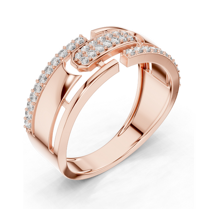 0.324 CT Lab Diamond Designer Ring for Women | VVS–VS EF Round Brilliant | 18KT, 14KT, 10KT Gold & 925 Silver | Rose, Yellow, White Gold | Moissanite Option