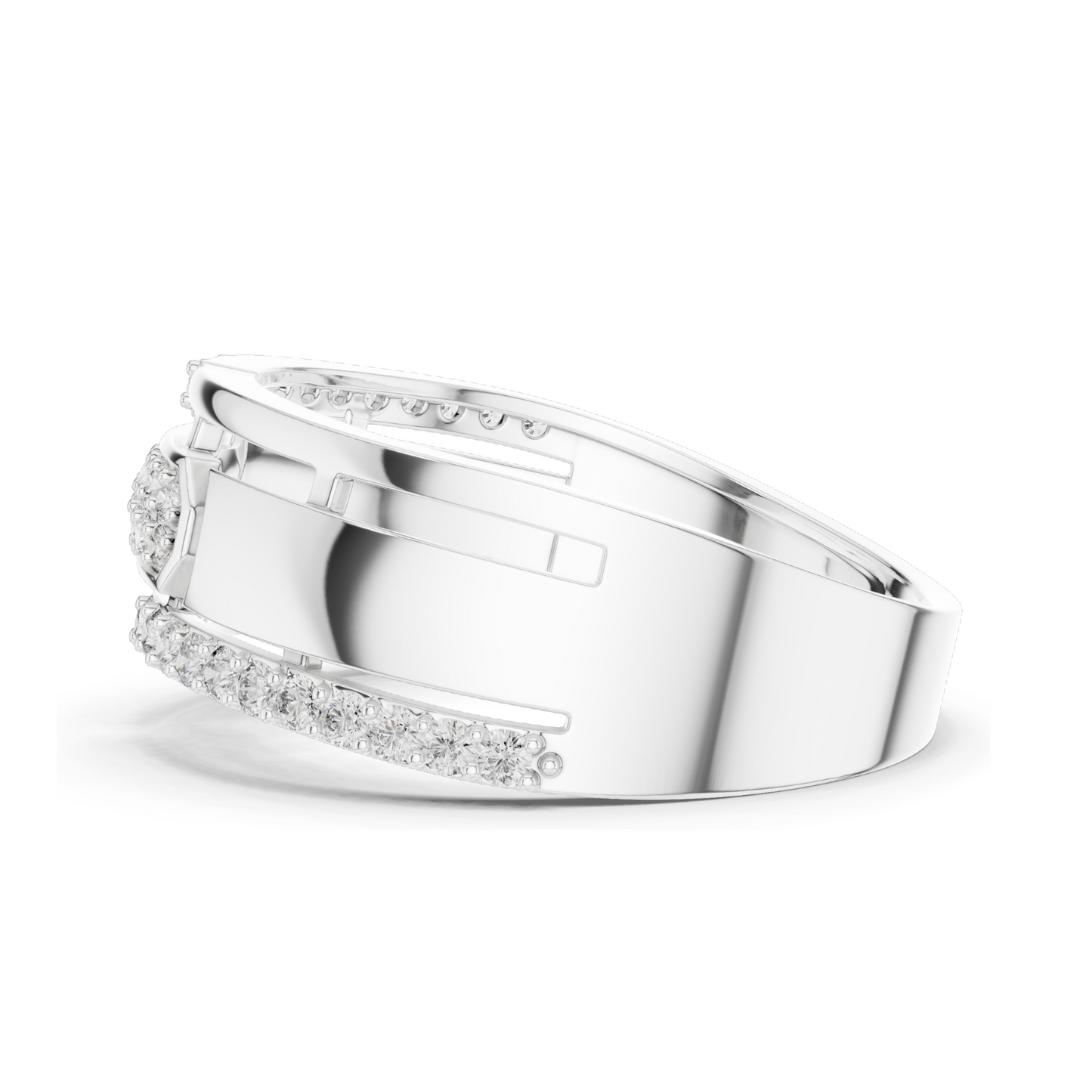 0.324 CT Lab Diamond Designer Ring for Women | VVS–VS EF Round Brilliant | 18KT, 14KT, 10KT Gold & 925 Silver | Rose, Yellow, White Gold | Moissanite Option