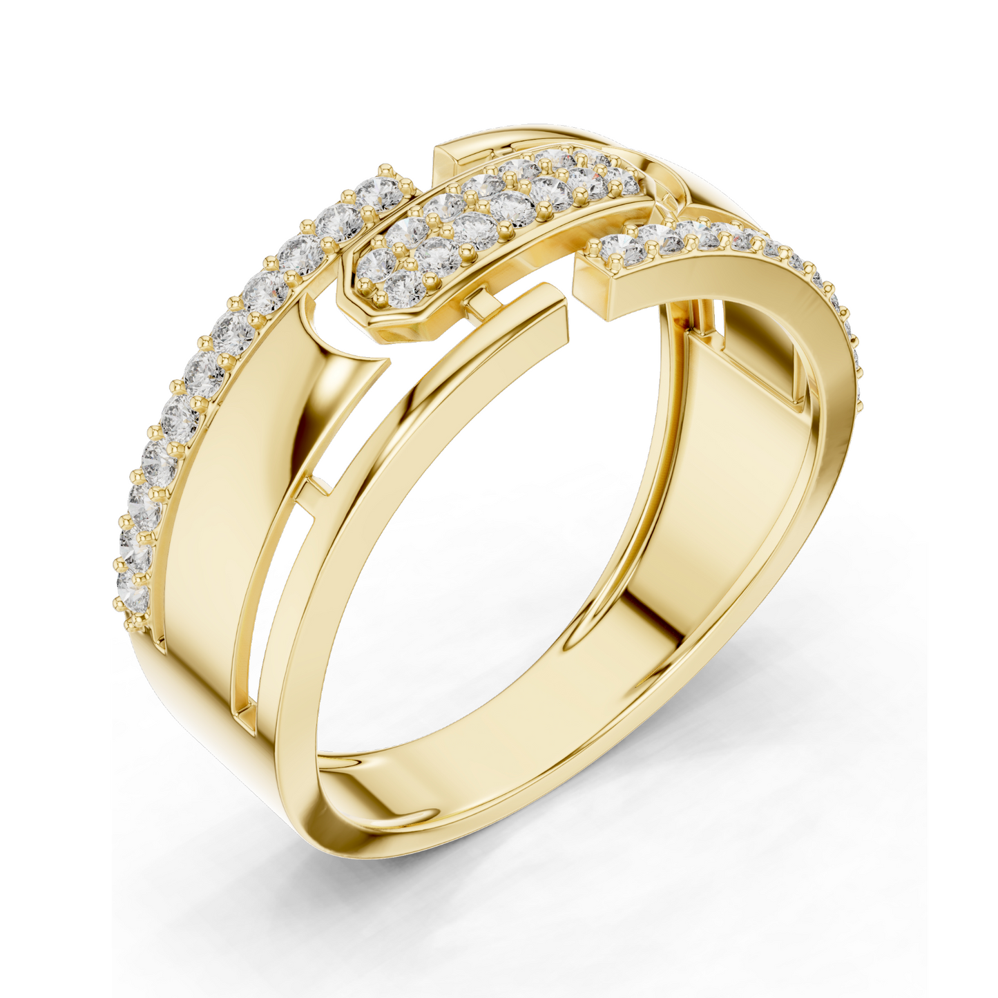 0.324 CT Lab Diamond Designer Ring for Women | VVS–VS EF Round Brilliant | 18KT, 14KT, 10KT Gold & 925 Silver | Rose, Yellow, White Gold | Moissanite Option