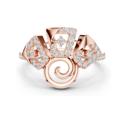 0.348 CT Lab-Grown Diamond Ladies Ring | VVS-VS EF Clarity | 18KT, 14KT, 10KT Gold & 925 Silver | Rose, Yellow, White Gold & Moissanite Options