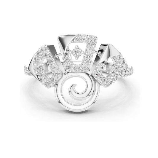 0.348 CT Lab-Grown Diamond Ladies Ring | VVS-VS EF Clarity | 18KT, 14KT, 10KT Gold & 925 Silver | Rose, Yellow, White Gold & Moissanite Options