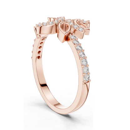 0.313 CT Lab Diamond Ladies Ring | VVS-VS EF Clarity | 18KT, 14KT, 10KT Gold & 925 Silver | Rose, Yellow, White Gold & Moissanite Options