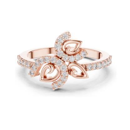 0.313 CT Lab Diamond Ladies Ring | VVS-VS EF Clarity | 18KT, 14KT, 10KT Gold & 925 Silver | Rose, Yellow, White Gold & Moissanite Options