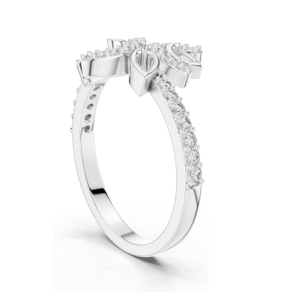 0.313 CT Lab Diamond Ladies Ring | VVS-VS EF Clarity | 18KT, 14KT, 10KT Gold & 925 Silver | Rose, Yellow, White Gold & Moissanite Options