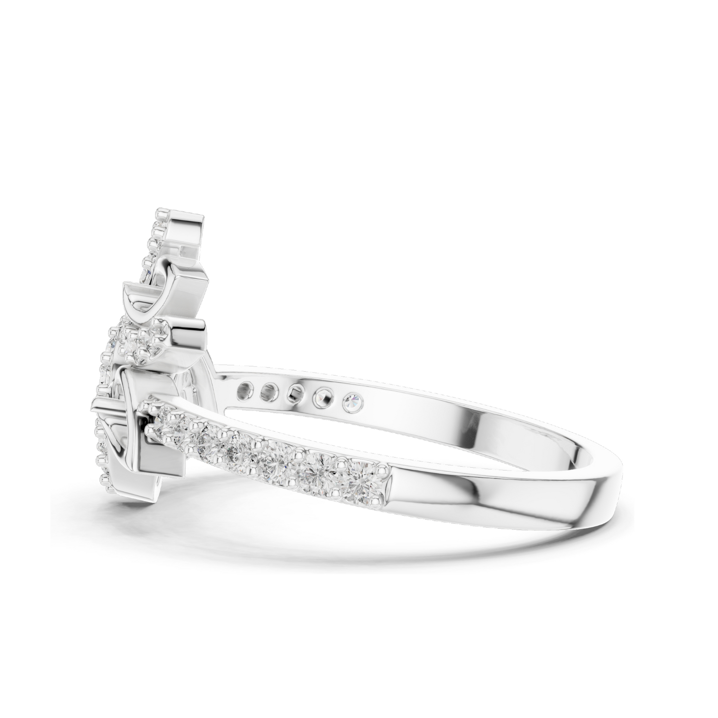0.313 CT Lab Diamond Ladies Ring | VVS-VS EF Clarity | 18KT, 14KT, 10KT Gold & 925 Silver | Rose, Yellow, White Gold & Moissanite Options