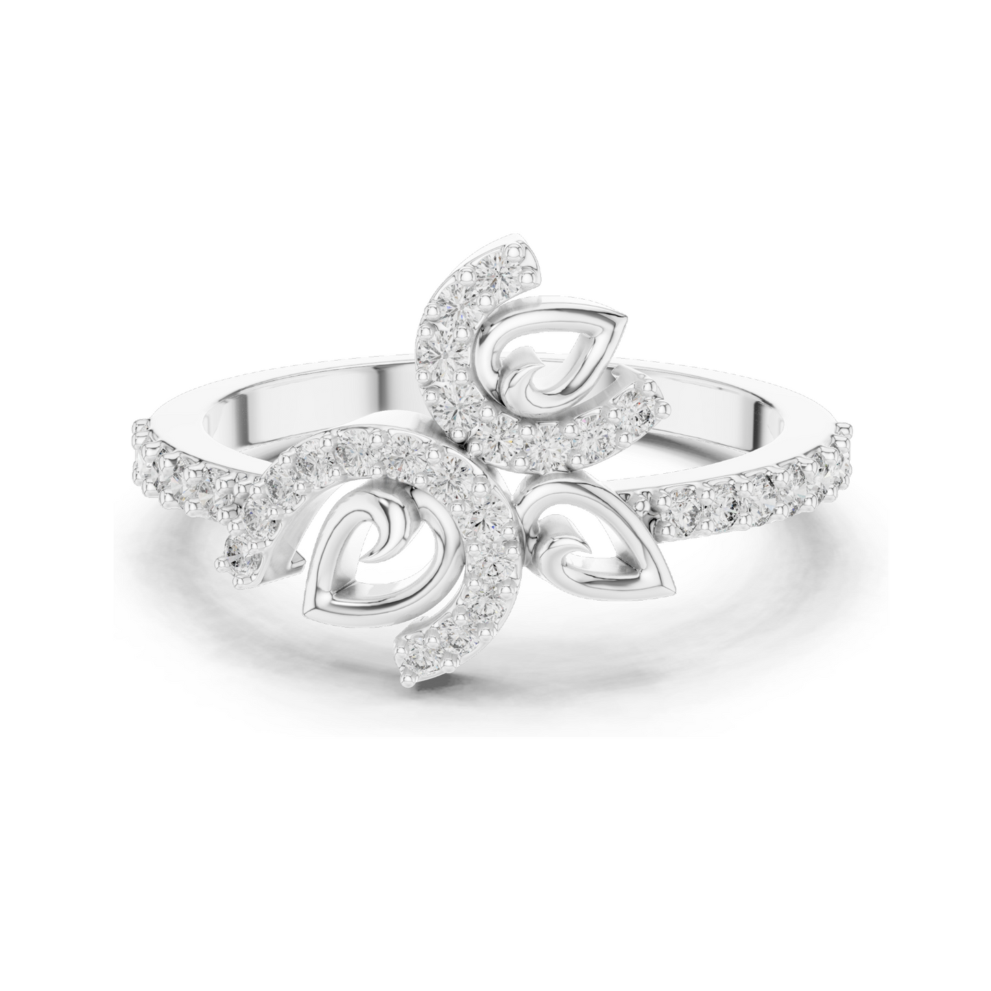 0.313 CT Lab Diamond Ladies Ring | VVS-VS EF Clarity | 18KT, 14KT, 10KT Gold & 925 Silver | Rose, Yellow, White Gold & Moissanite Options