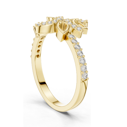 0.313 CT Lab Diamond Ladies Ring | VVS-VS EF Clarity | 18KT, 14KT, 10KT Gold & 925 Silver | Rose, Yellow, White Gold & Moissanite Options