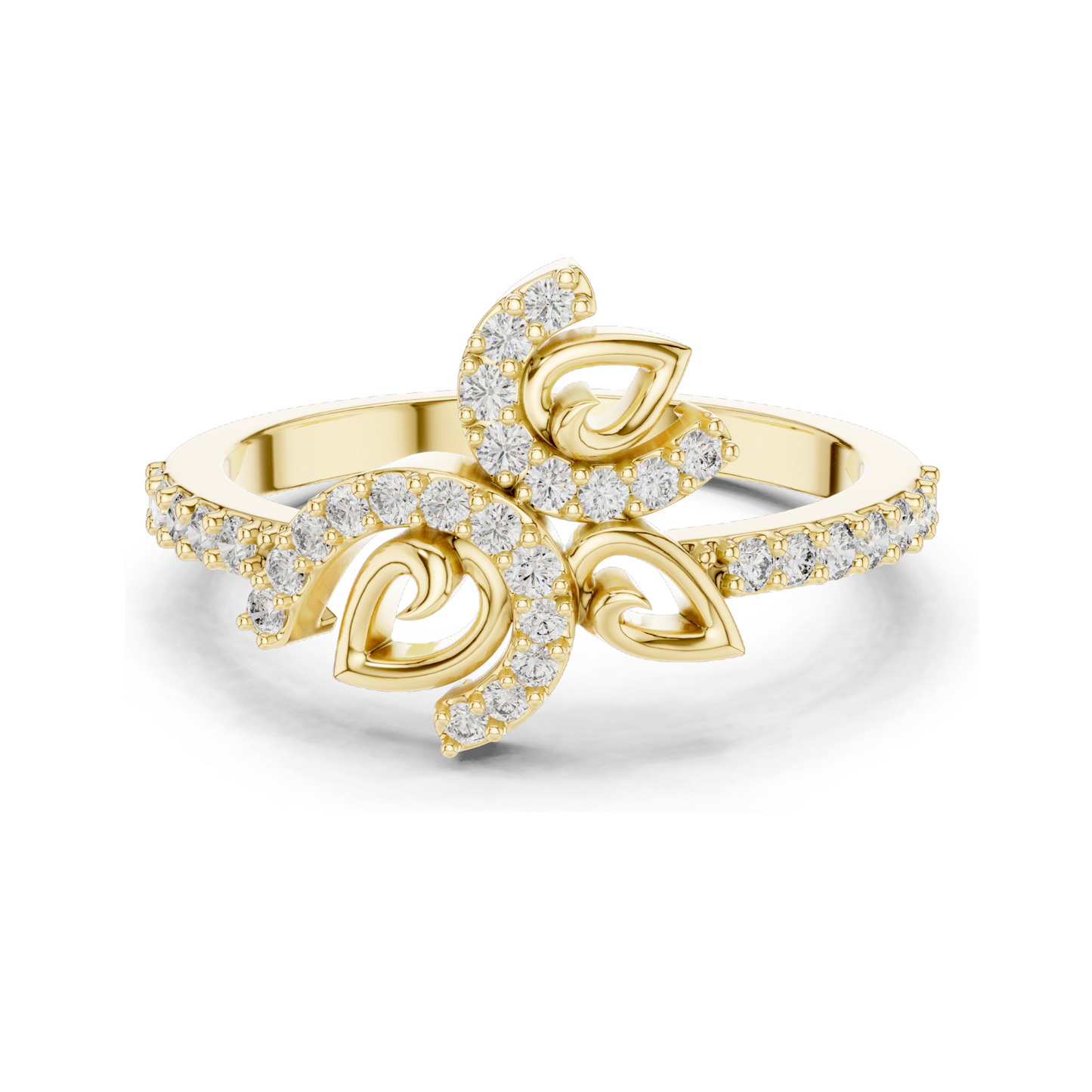 0.313 CT Lab Diamond Ladies Ring | VVS-VS EF Clarity | 18KT, 14KT, 10KT Gold & 925 Silver | Rose, Yellow, White Gold & Moissanite Options