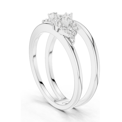 0.234 CT Lab Diamond Infinity Ring for Women | VVS-VS EF Clarity | 18KT, 14KT, 10KT Gold & 925 Silver | Rose, Yellow, White Gold & Moissanite Options