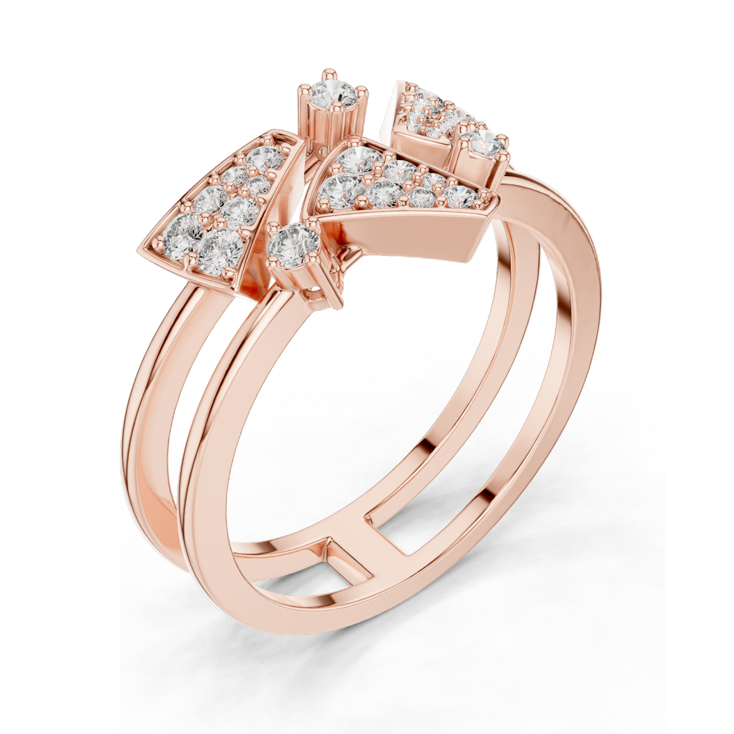 Elegant Lab-Grown Diamond Ladies Ring | 0.28 CT Total | VVS-VS EF Clarity | Available in 18KT, 14KT, 10KT Gold & 925 Silver | Rose, Yellow, White Gold & Moissanite Options