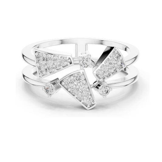 Elegant Lab-Grown Diamond Ladies Ring | 0.28 CT Total | VVS-VS EF Clarity | Available in 18KT, 14KT, 10KT Gold & 925 Silver | Rose, Yellow, White Gold & Moissanite Options