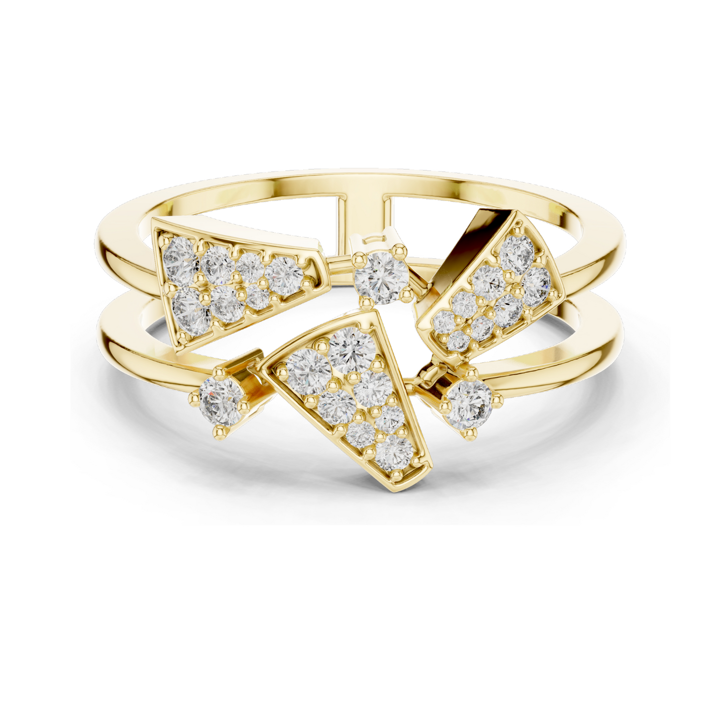 Elegant Lab-Grown Diamond Ladies Ring | 0.28 CT Total | VVS-VS EF Clarity | Available in 18KT, 14KT, 10KT Gold & 925 Silver | Rose, Yellow, White Gold & Moissanite Options