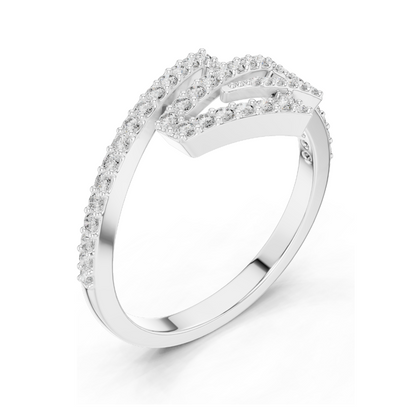 Stunning 0.345 CT Lab-Grown Diamond Stackable Ring for Women | VVS-VS EF Clarity | Available in 18KT, 14KT, 10KT Gold & 925 Silver | Rose, Yellow, White Gold & Moissanite Options