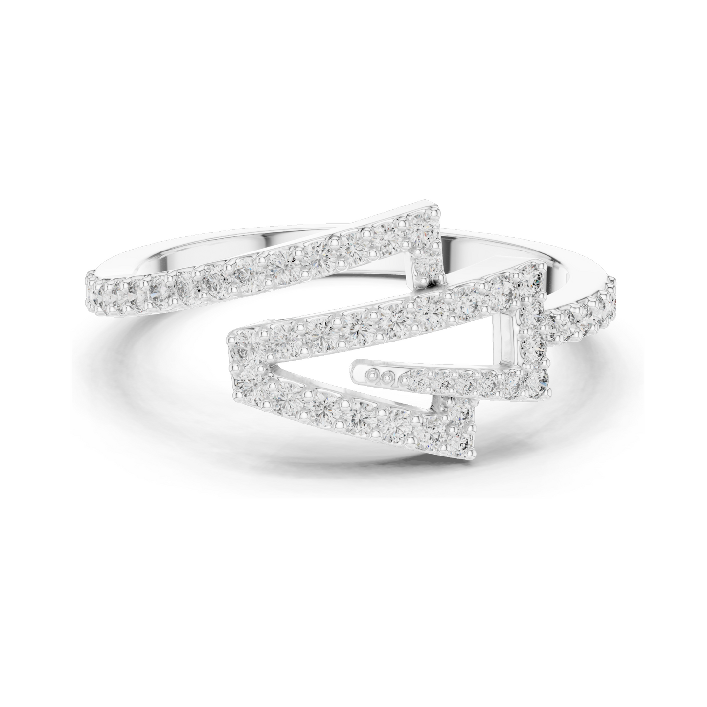 Stunning 0.345 CT Lab-Grown Diamond Stackable Ring for Women | VVS-VS EF Clarity | Available in 18KT, 14KT, 10KT Gold & 925 Silver | Rose, Yellow, White Gold & Moissanite Options