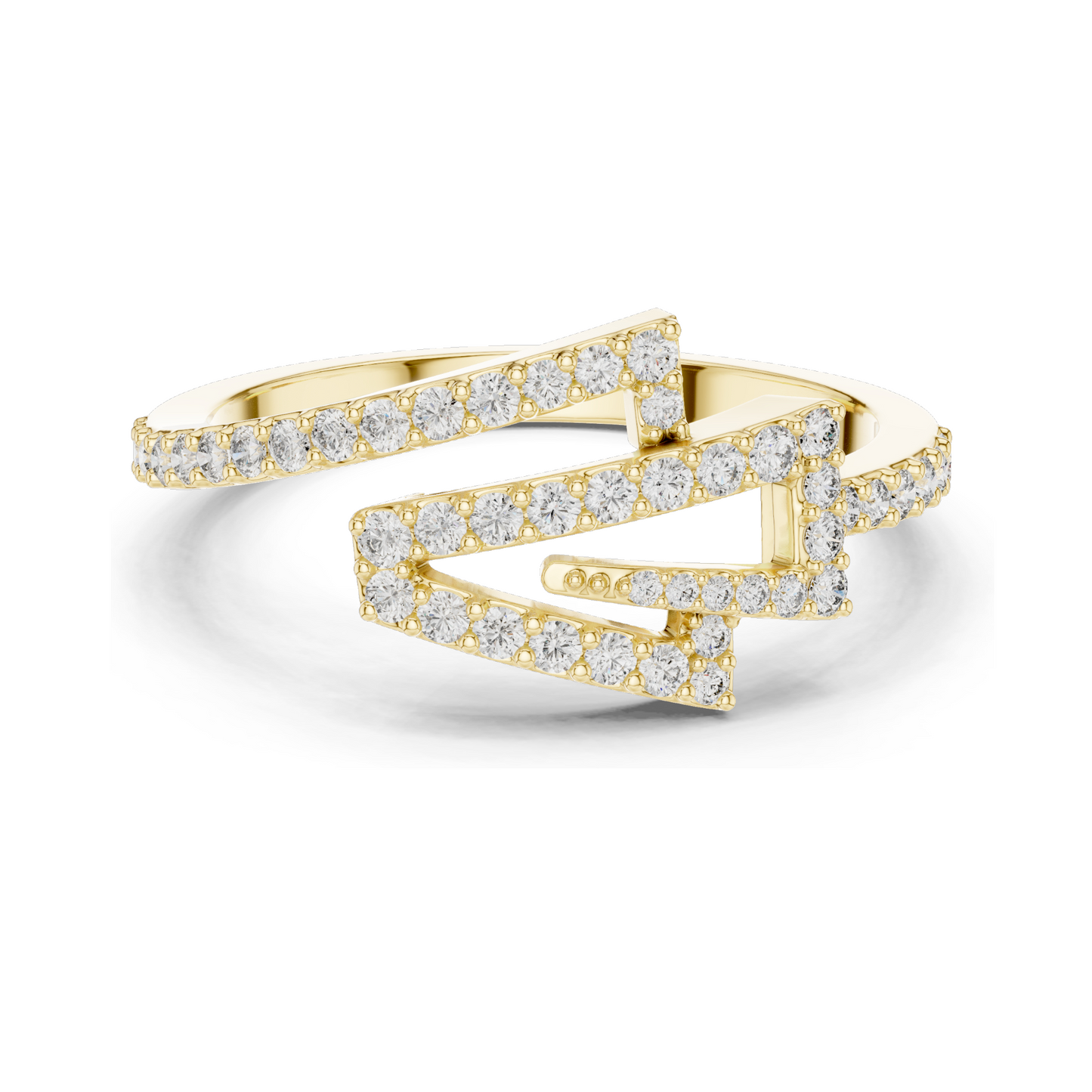 Stunning 0.345 CT Lab-Grown Diamond Stackable Ring for Women | VVS-VS EF Clarity | Available in 18KT, 14KT, 10KT Gold & 925 Silver | Rose, Yellow, White Gold & Moissanite Options