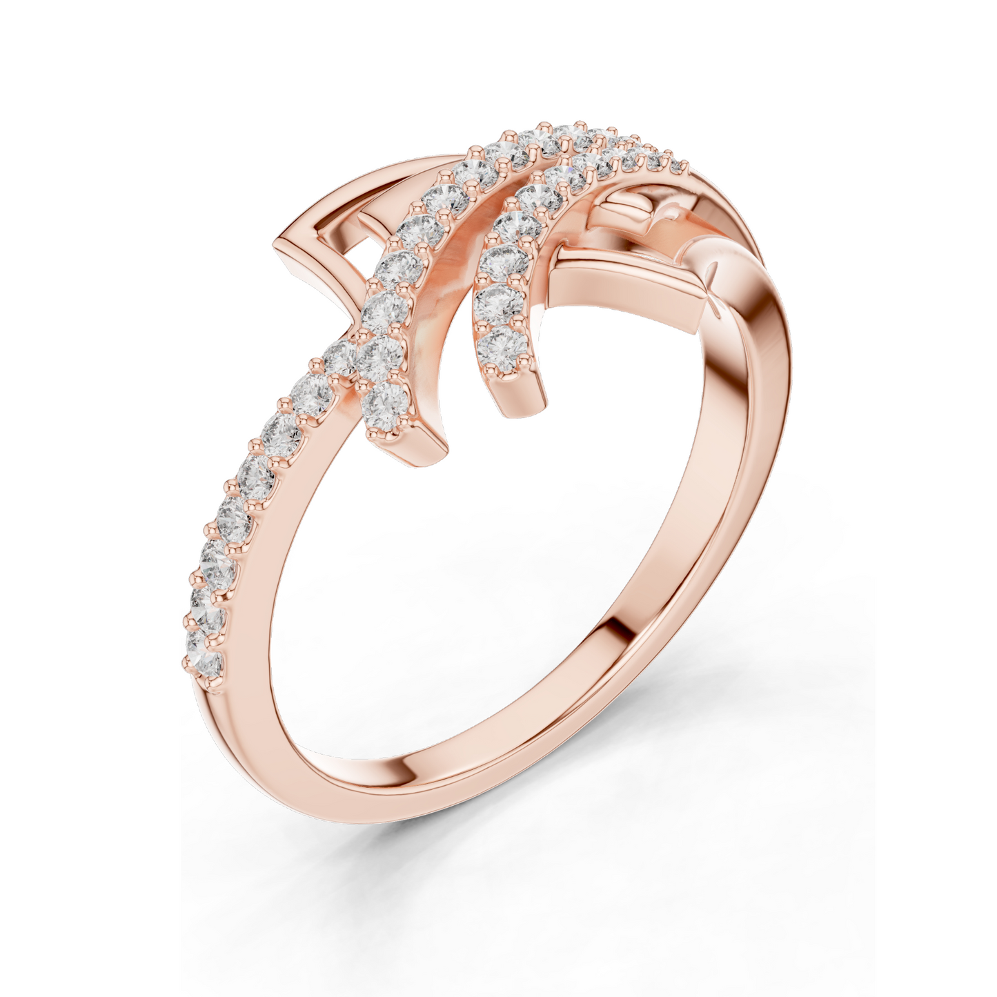 Lab Diamond Ladies Ring | 0.227 ct VVS-VS EF Clarity | 18kt, 14kt, 10kt Gold & 925 Silver | Rose, Yellow, White Gold Options