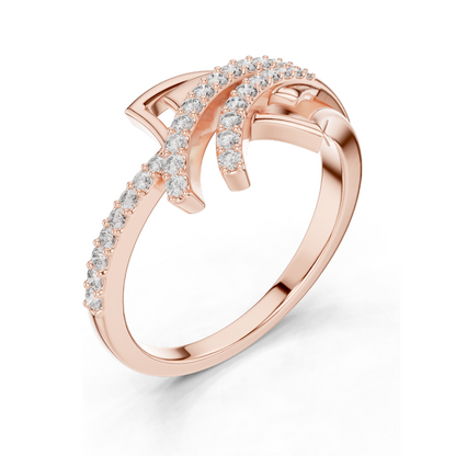Lab Diamond Ladies Ring | 0.227 ct VVS-VS EF Clarity | 18kt, 14kt, 10kt Gold & 925 Silver | Rose, Yellow, White Gold Options