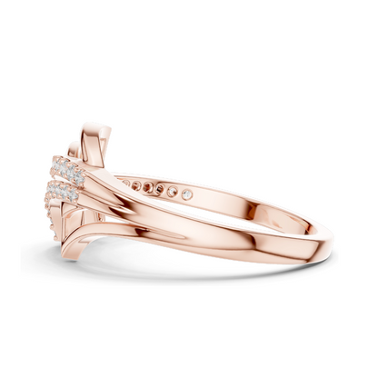 Lab Diamond Ladies Ring | 0.227 ct VVS-VS EF Clarity | 18kt, 14kt, 10kt Gold & 925 Silver | Rose, Yellow, White Gold Options