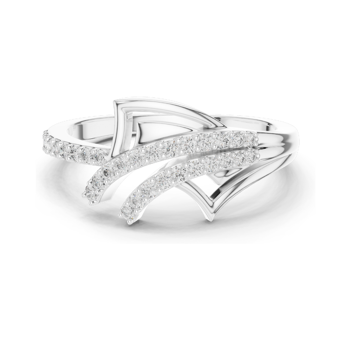 Lab Diamond Ladies Ring | 0.227 ct VVS-VS EF Clarity | 18kt, 14kt, 10kt Gold & 925 Silver | Rose, Yellow, White Gold Options