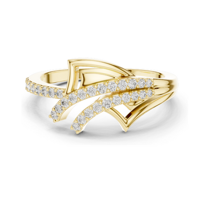 Lab Diamond Ladies Ring | 0.227 ct VVS-VS EF Clarity | 18kt, 14kt, 10kt Gold & 925 Silver | Rose, Yellow, White Gold Options