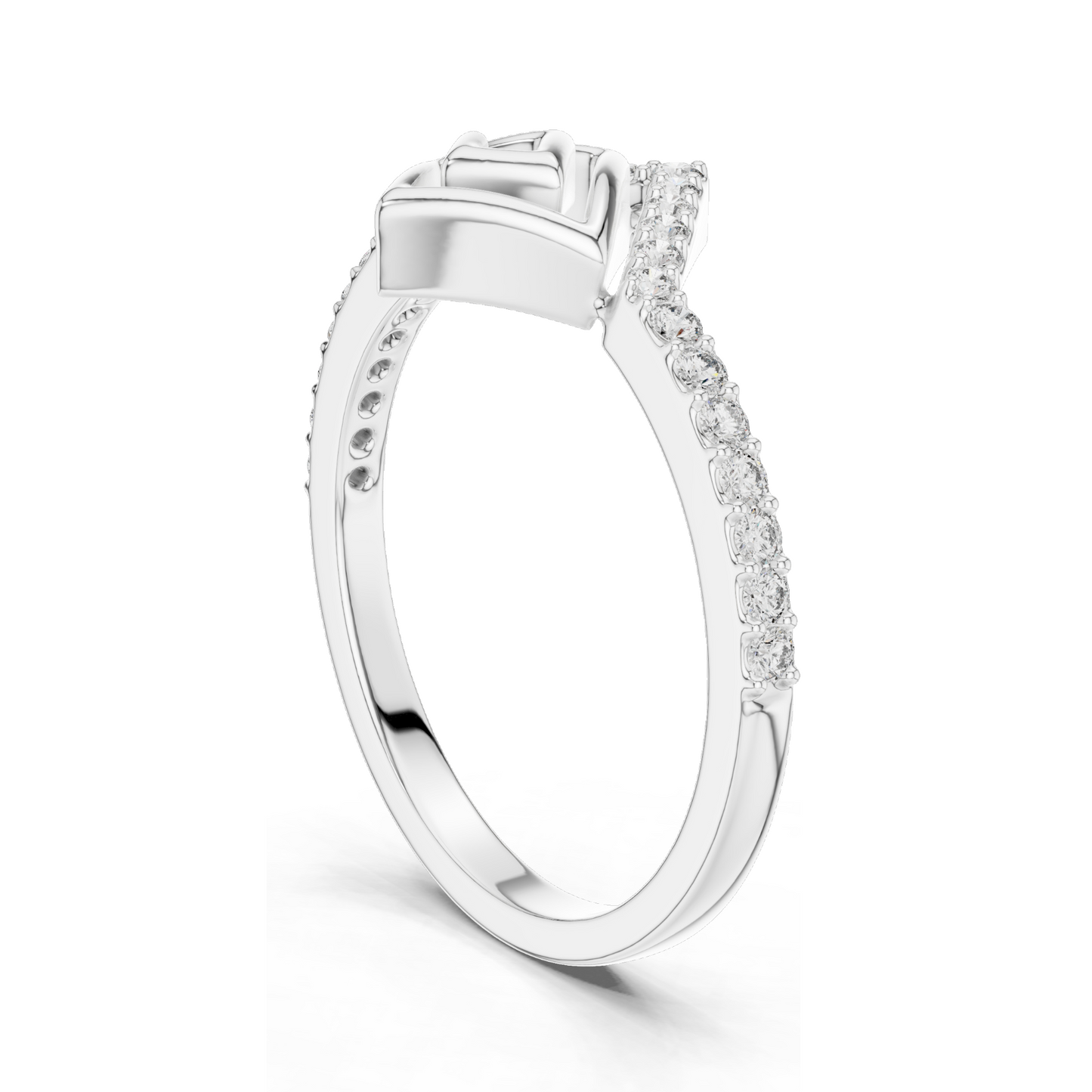 Lab-Grown Diamond Ladies Ring | 0.232 CT VVS-VS Clarity | 18KT, 14KT, 10KT Gold & 925 Silver | Rose, Yellow, White Gold | Moissanite Option