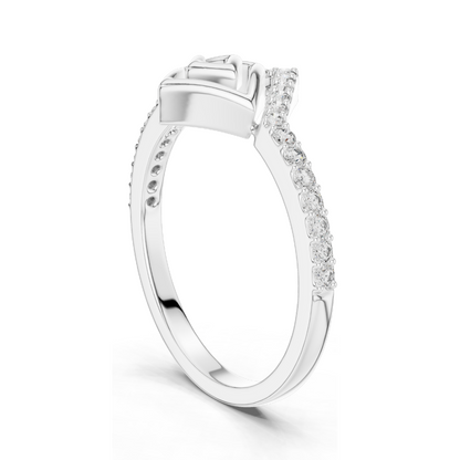 Lab-Grown Diamond Ladies Ring | 0.232 CT VVS-VS Clarity | 18KT, 14KT, 10KT Gold & 925 Silver | Rose, Yellow, White Gold | Moissanite Option