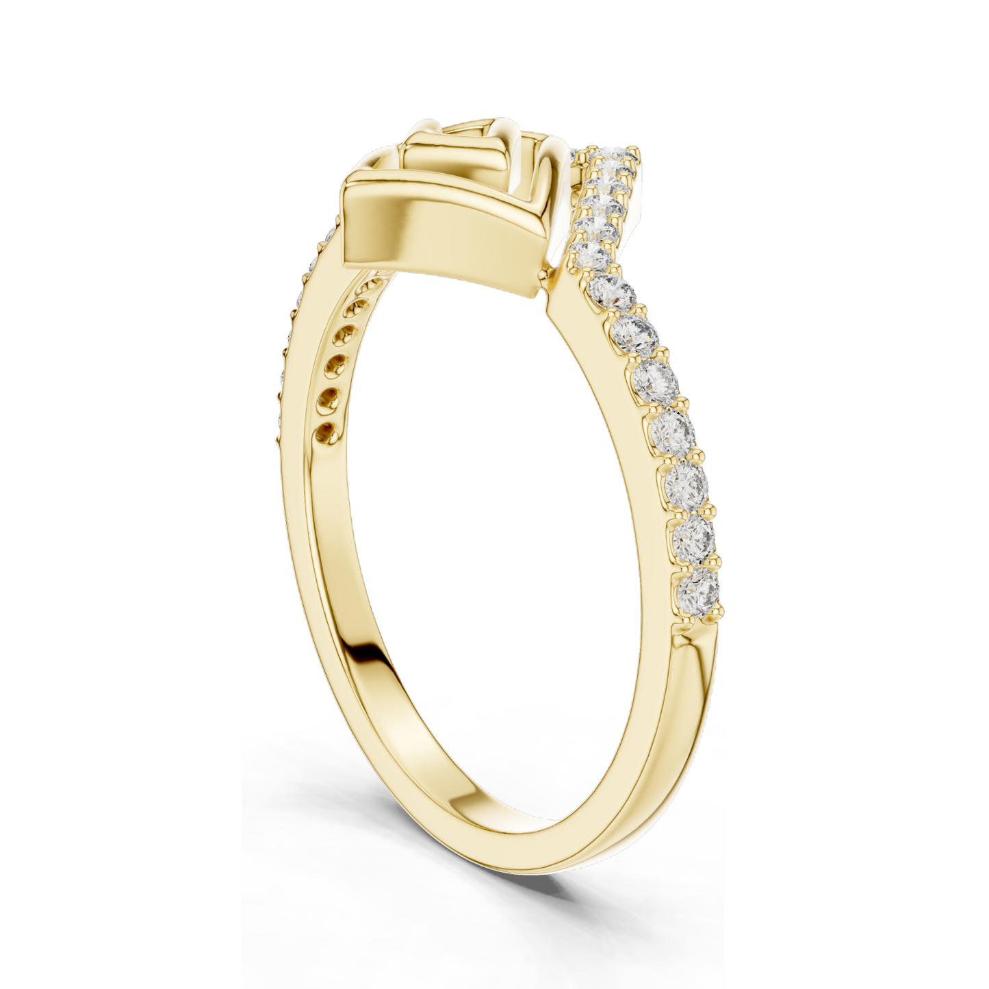 Lab-Grown Diamond Ladies Ring | 0.232 CT VVS-VS Clarity | 18KT, 14KT, 10KT Gold & 925 Silver | Rose, Yellow, White Gold | Moissanite Option