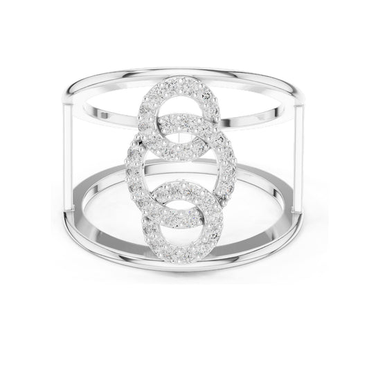 0.294 CT Lab Diamond Triple Circle Ring for Women | VVS-VS EF Clarity | 18KT, 14KT, 10KT Gold & 925 Silver | Moissanite & Diamond Options