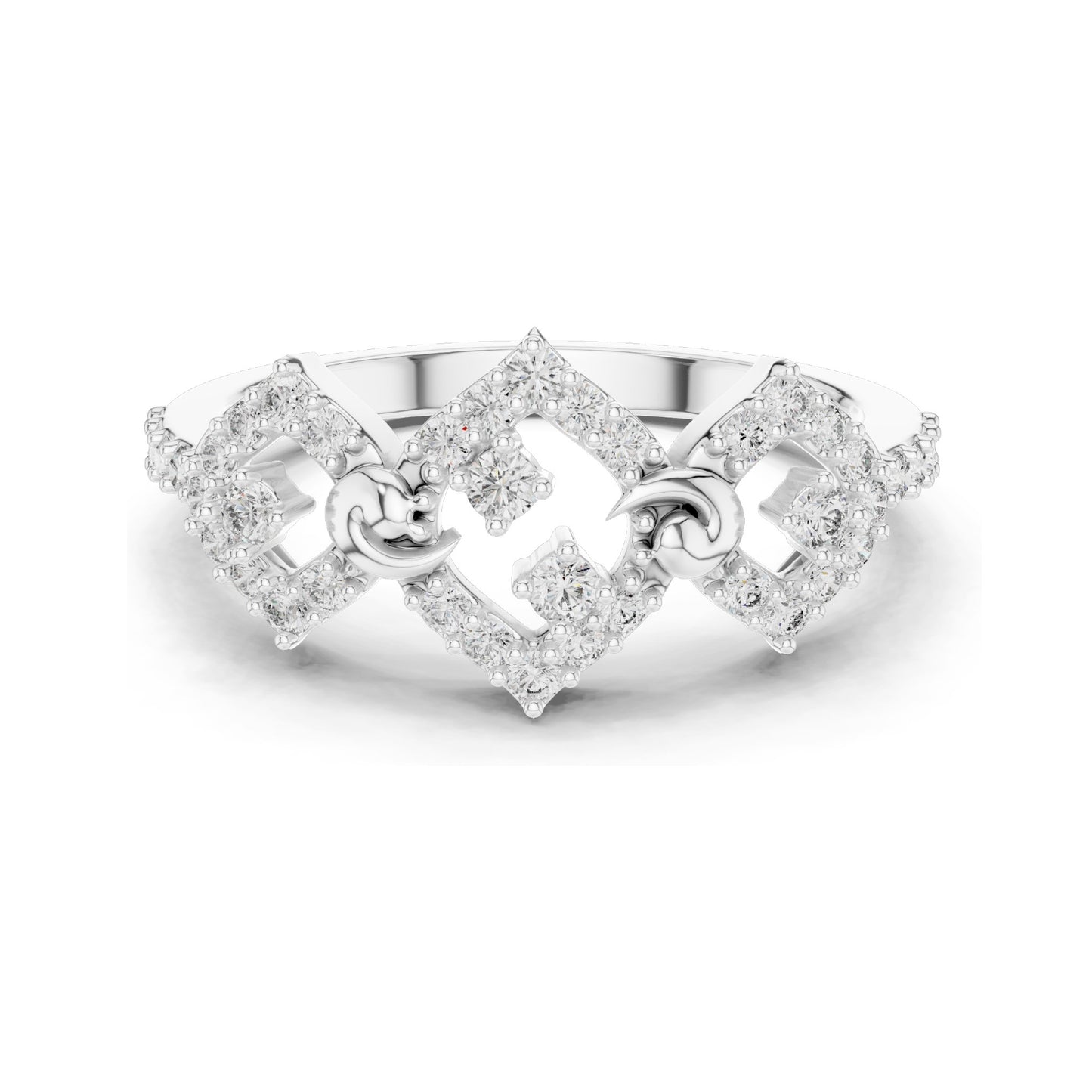 0.362 CT Lab Diamond Halo Knot Ring for Women | VVS-VS EF Clarity | 18KT, 14KT, 10KT Gold & 925 Silver | Rose, Yellow, White Gold & Moissanite Options