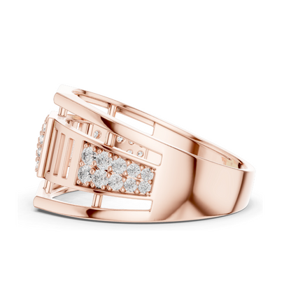 0.376 CT Lab Diamond Ring for Women | VVS-VS EF Clarity | 18KT, 14KT, 10KT Gold & 925 Silver | Rose, Yellow, White Gold & Moissanite Options