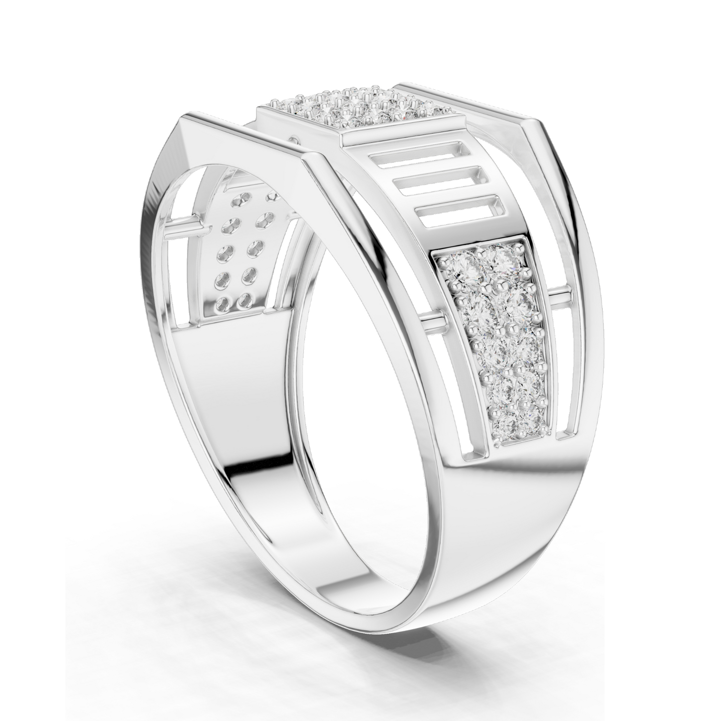 0.376 CT Lab Diamond Ring for Women | VVS-VS EF Clarity | 18KT, 14KT, 10KT Gold & 925 Silver | Rose, Yellow, White Gold & Moissanite Options