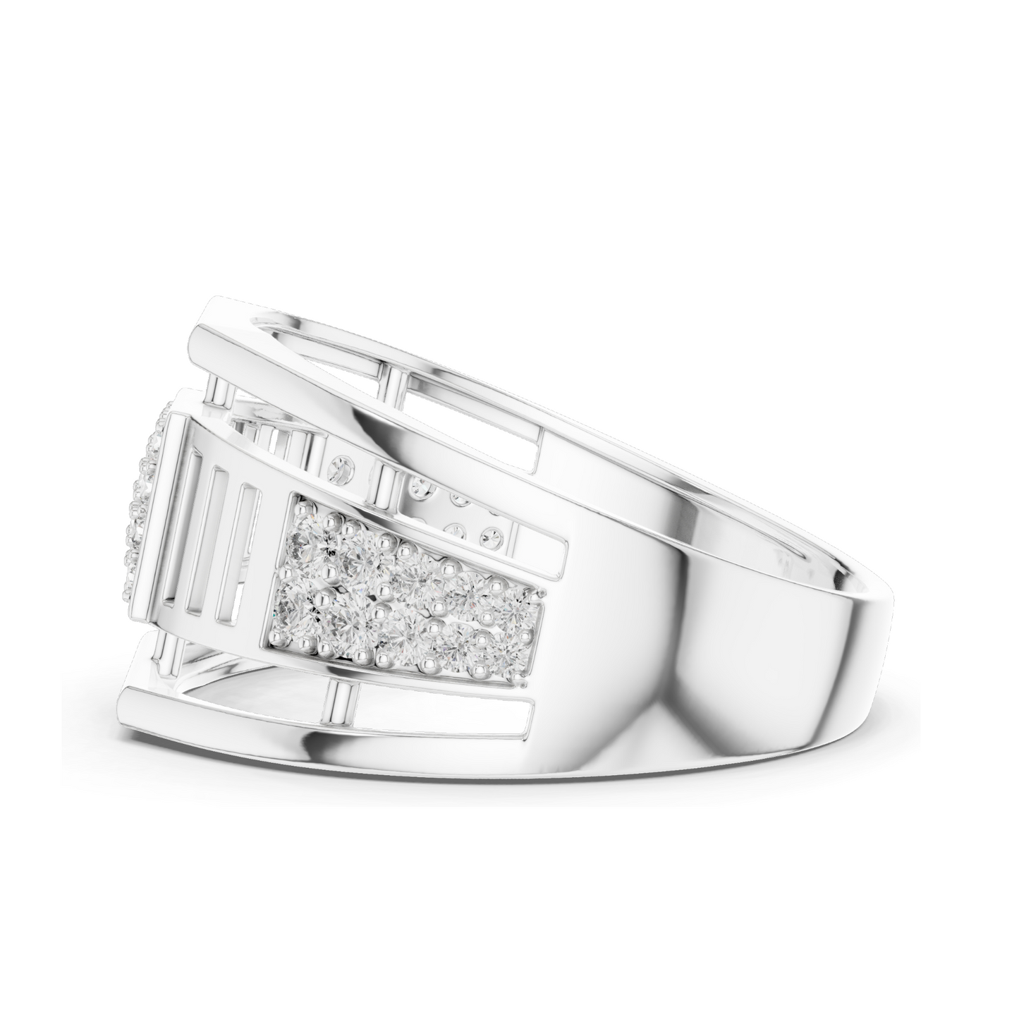 0.376 CT Lab Diamond Ring for Women | VVS-VS EF Clarity | 18KT, 14KT, 10KT Gold & 925 Silver | Rose, Yellow, White Gold & Moissanite Options