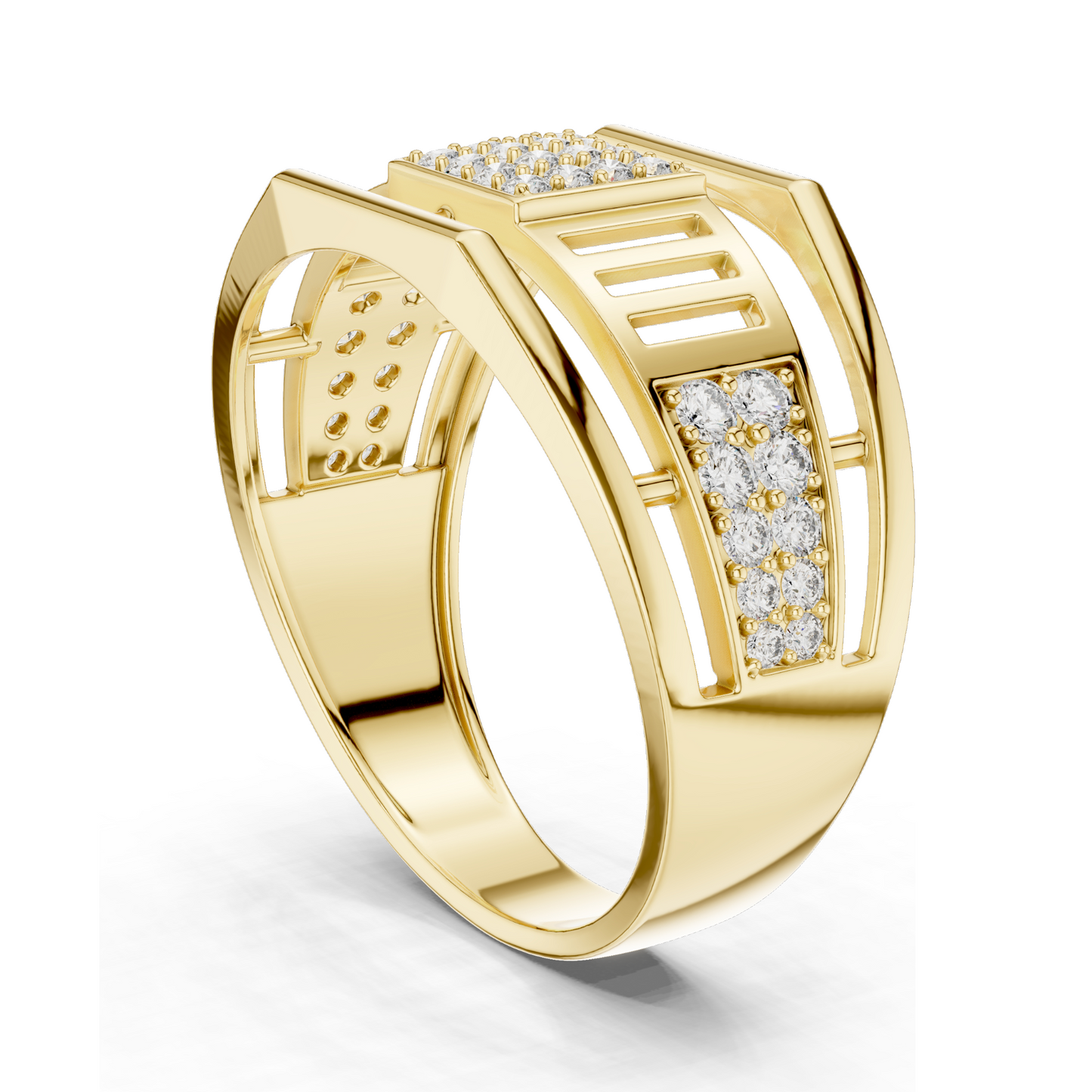 0.376 CT Lab Diamond Ring for Women | VVS-VS EF Clarity | 18KT, 14KT, 10KT Gold & 925 Silver | Rose, Yellow, White Gold & Moissanite Options