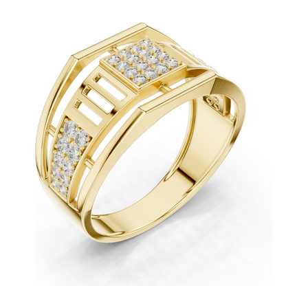 0.376 CT Lab Diamond Ring for Women | VVS-VS EF Clarity | 18KT, 14KT, 10KT Gold & 925 Silver | Rose, Yellow, White Gold & Moissanite Options