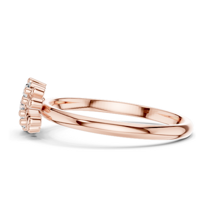 0.12 CT Lab Grown Diamond Ring | VVS-VS EF Clarity | 18KT, 14KT, 10KT Gold & 925 Silver | Rose, Yellow, White Gold & Moissanite Options