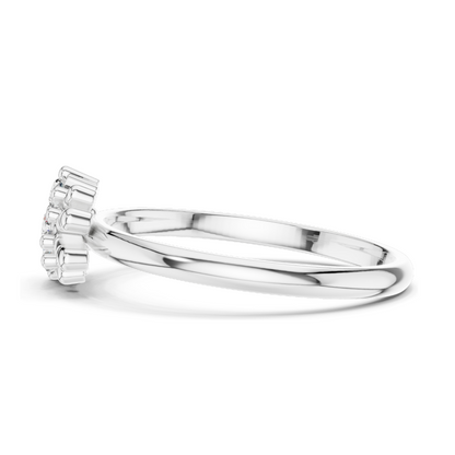 0.12 CT Lab Grown Diamond Ring | VVS-VS EF Clarity | 18KT, 14KT, 10KT Gold & 925 Silver | Rose, Yellow, White Gold & Moissanite Options