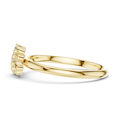 0.12 CT Lab Grown Diamond Ring | VVS-VS EF Clarity | 18KT, 14KT, 10KT Gold & 925 Silver | Rose, Yellow, White Gold & Moissanite Options