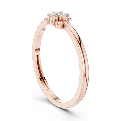 Lab Diamond Cluster Ring for Women | VVS-VS EF Clarity | 18KT, 14KT, 10KT Gold & 925 Silver | Rose, Yellow, White Gold Options