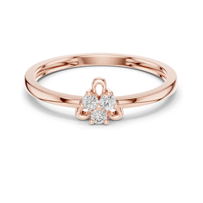 Lab Diamond Cluster Ring for Women | VVS-VS EF Clarity | 18KT, 14KT, 10KT Gold & 925 Silver | Rose, Yellow, White Gold Options