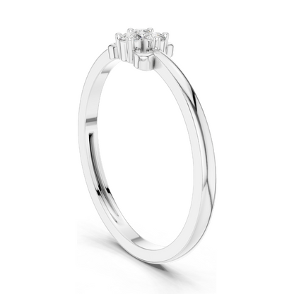 Lab Diamond Cluster Ring for Women | VVS-VS EF Clarity | 18KT, 14KT, 10KT Gold & 925 Silver | Rose, Yellow, White Gold Options