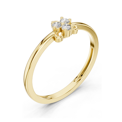 Lab Diamond Cluster Ring for Women | VVS-VS EF Clarity | 18KT, 14KT, 10KT Gold & 925 Silver | Rose, Yellow, White Gold Options