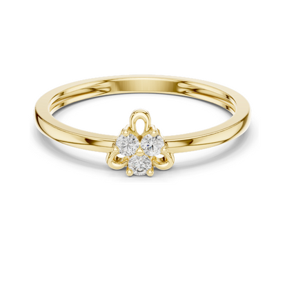 Lab Diamond Cluster Ring for Women | VVS-VS EF Clarity | 18KT, 14KT, 10KT Gold & 925 Silver | Rose, Yellow, White Gold Options