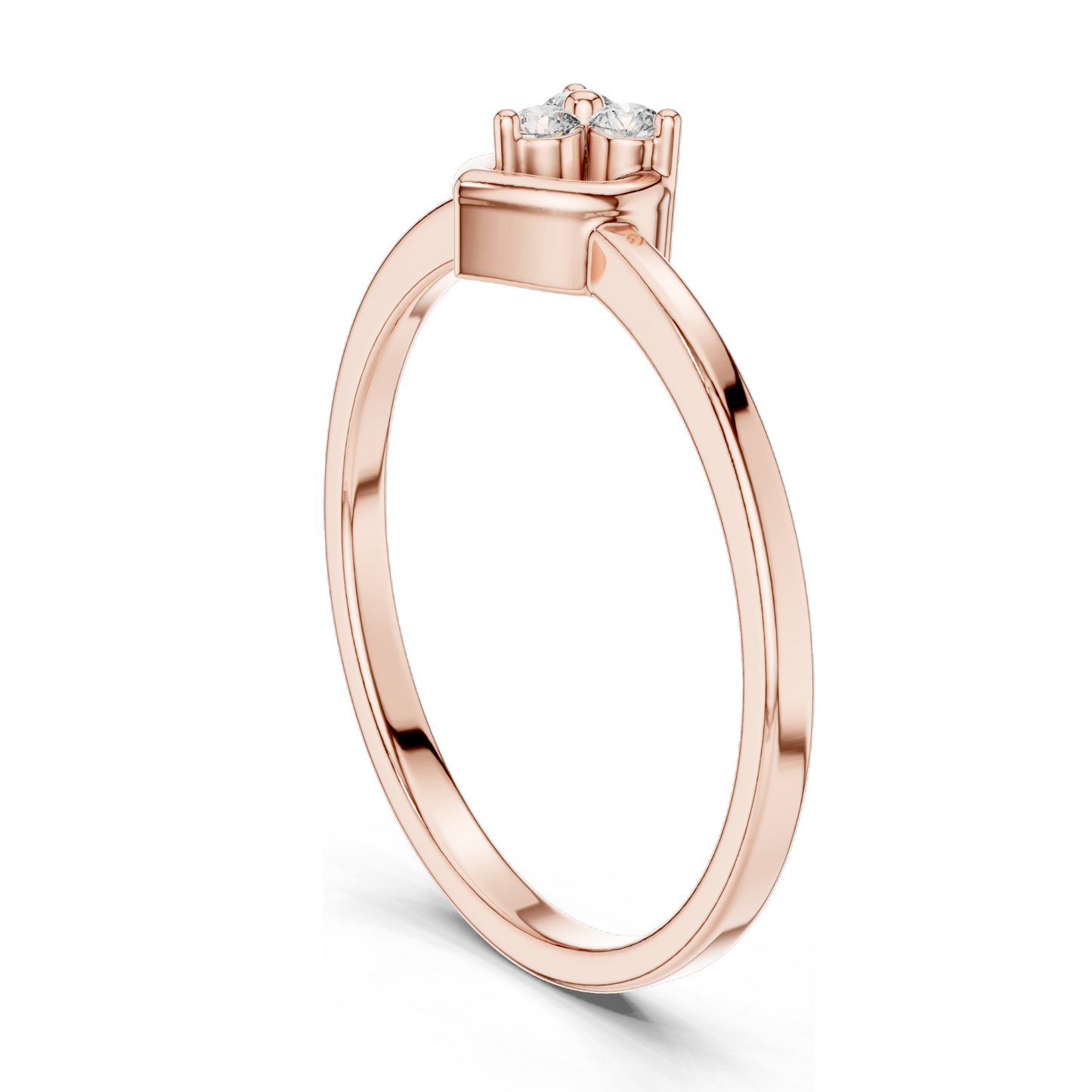 0.69 CT Lab Diamond Heart-Shaped Ring for Women | VVS-VS Clarity | 18KT, 14KT, 10KT Gold & 925 Silver | Rose, Yellow, White Gold & Moissanite Options