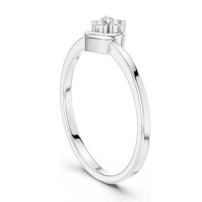 0.69 CT Lab Diamond Heart-Shaped Ring for Women | VVS-VS Clarity | 18KT, 14KT, 10KT Gold & 925 Silver | Rose, Yellow, White Gold & Moissanite Options