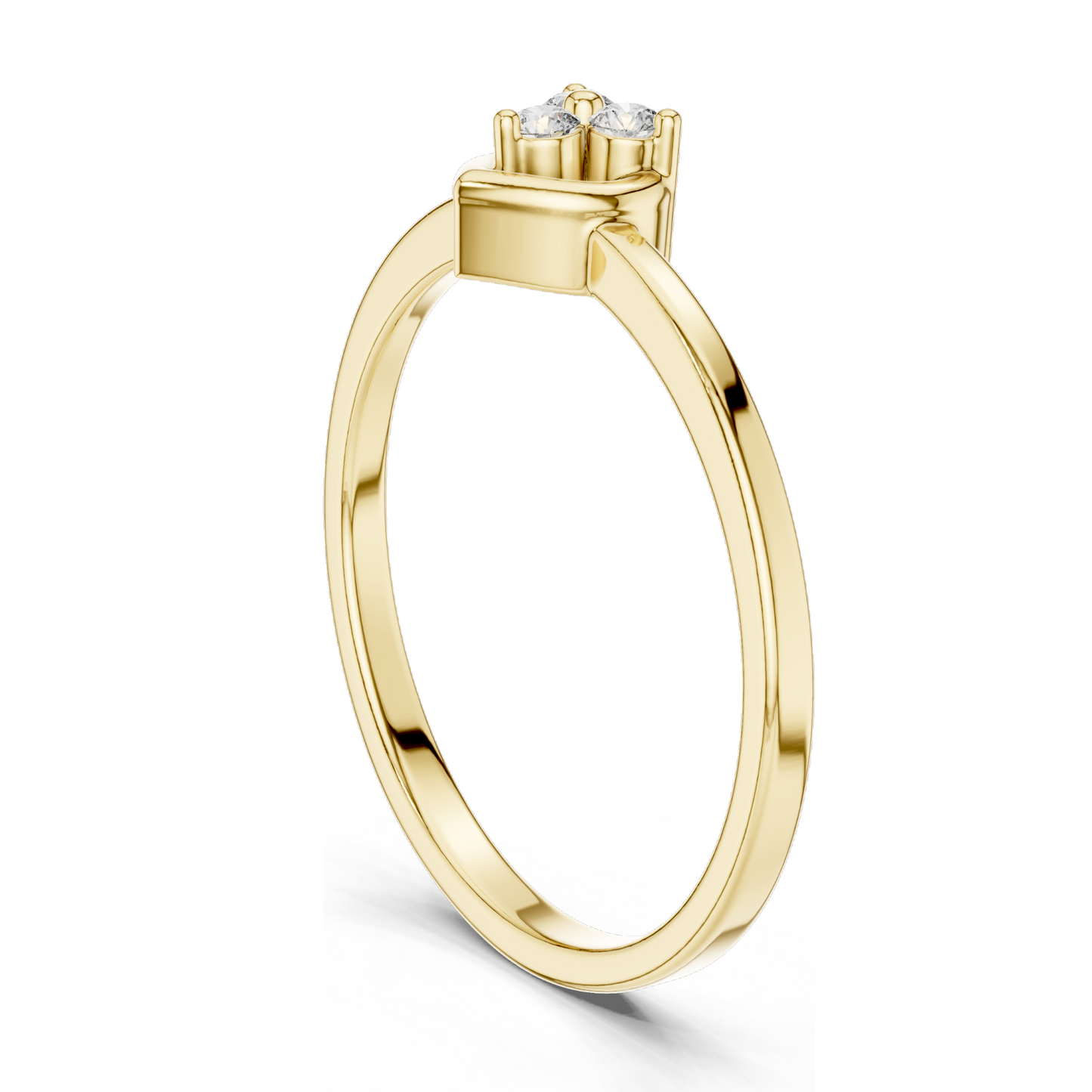 0.69 CT Lab Diamond Heart-Shaped Ring for Women | VVS-VS Clarity | 18KT, 14KT, 10KT Gold & 925 Silver | Rose, Yellow, White Gold & Moissanite Options