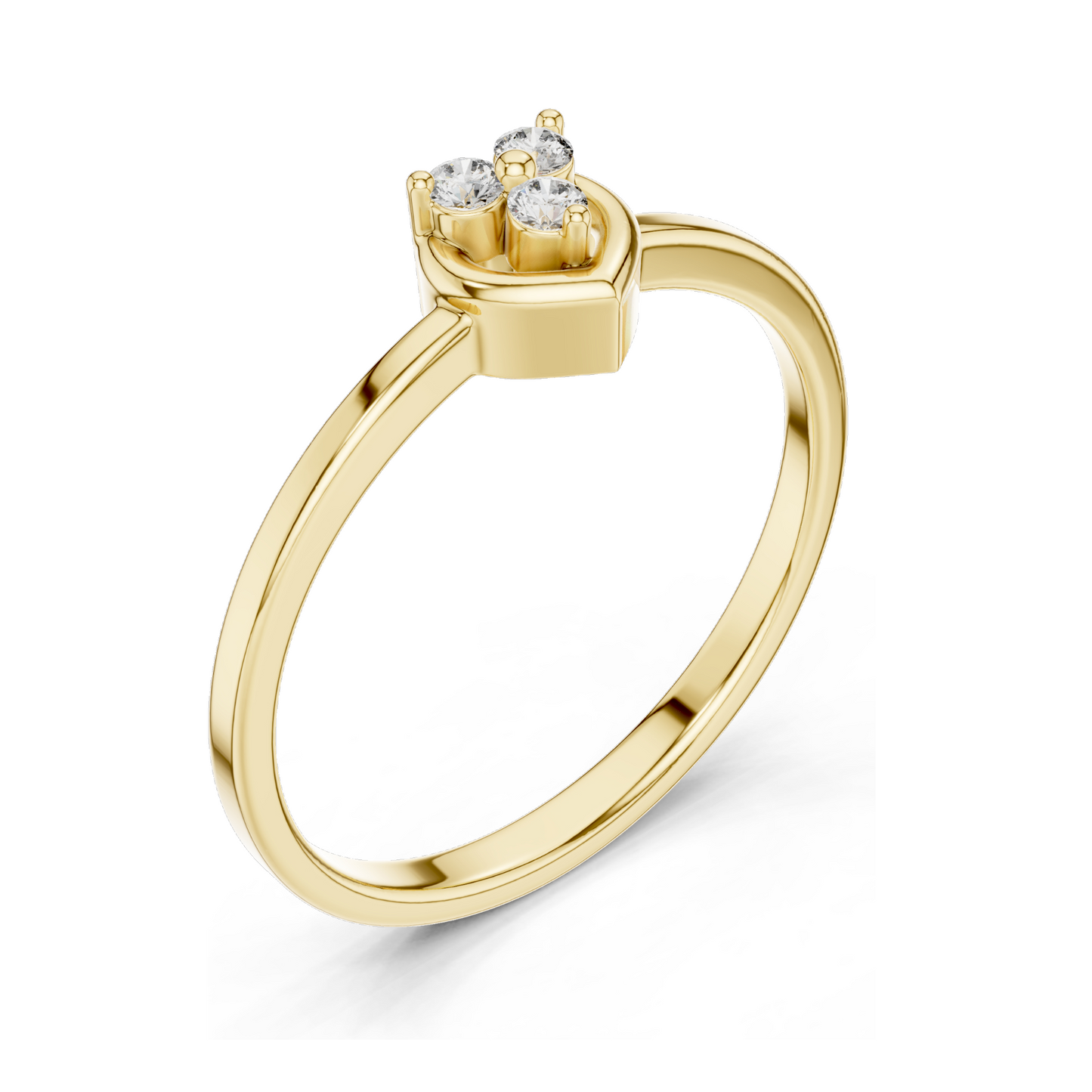 0.69 CT Lab Diamond Heart-Shaped Ring for Women | VVS-VS Clarity | 18KT, 14KT, 10KT Gold & 925 Silver | Rose, Yellow, White Gold & Moissanite Options
