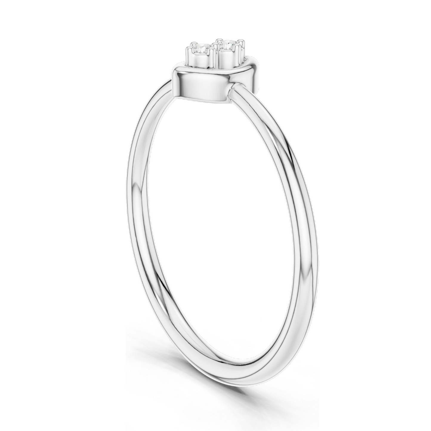 0.135 CT Lab-Grown Diamond Ring for Women | VVS-VS EF Clarity | 18KT, 14KT, 10KT Gold & 925 Silver | Rose, Yellow, White Gold & Moissanite Options